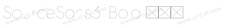 SourceSans3 Bold字体转换